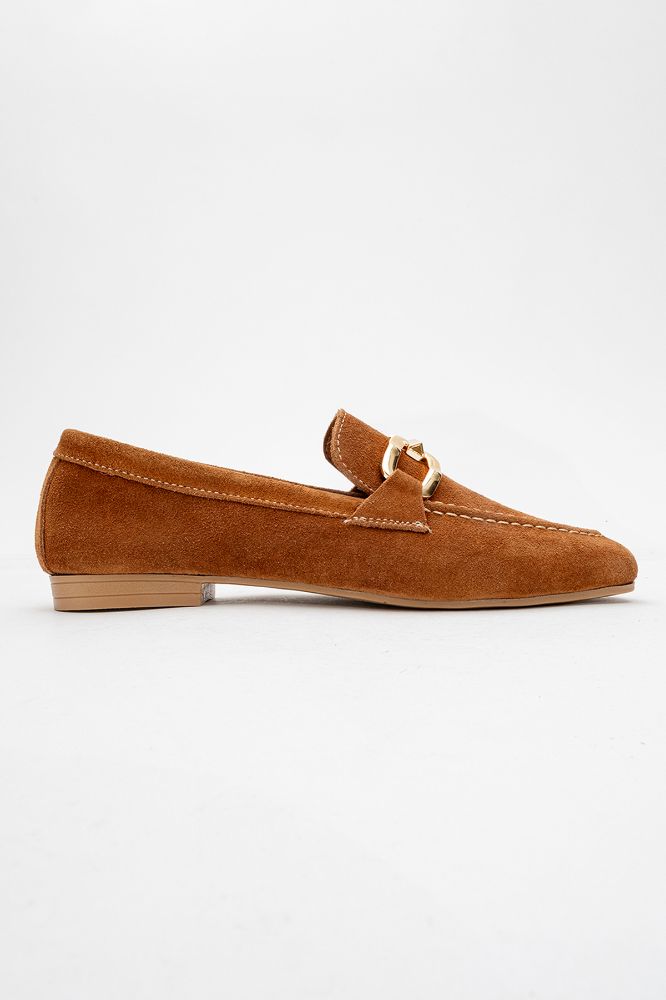 kadin-deri-tokali-loafer-TABA SUET-KYL252710-0090680_0